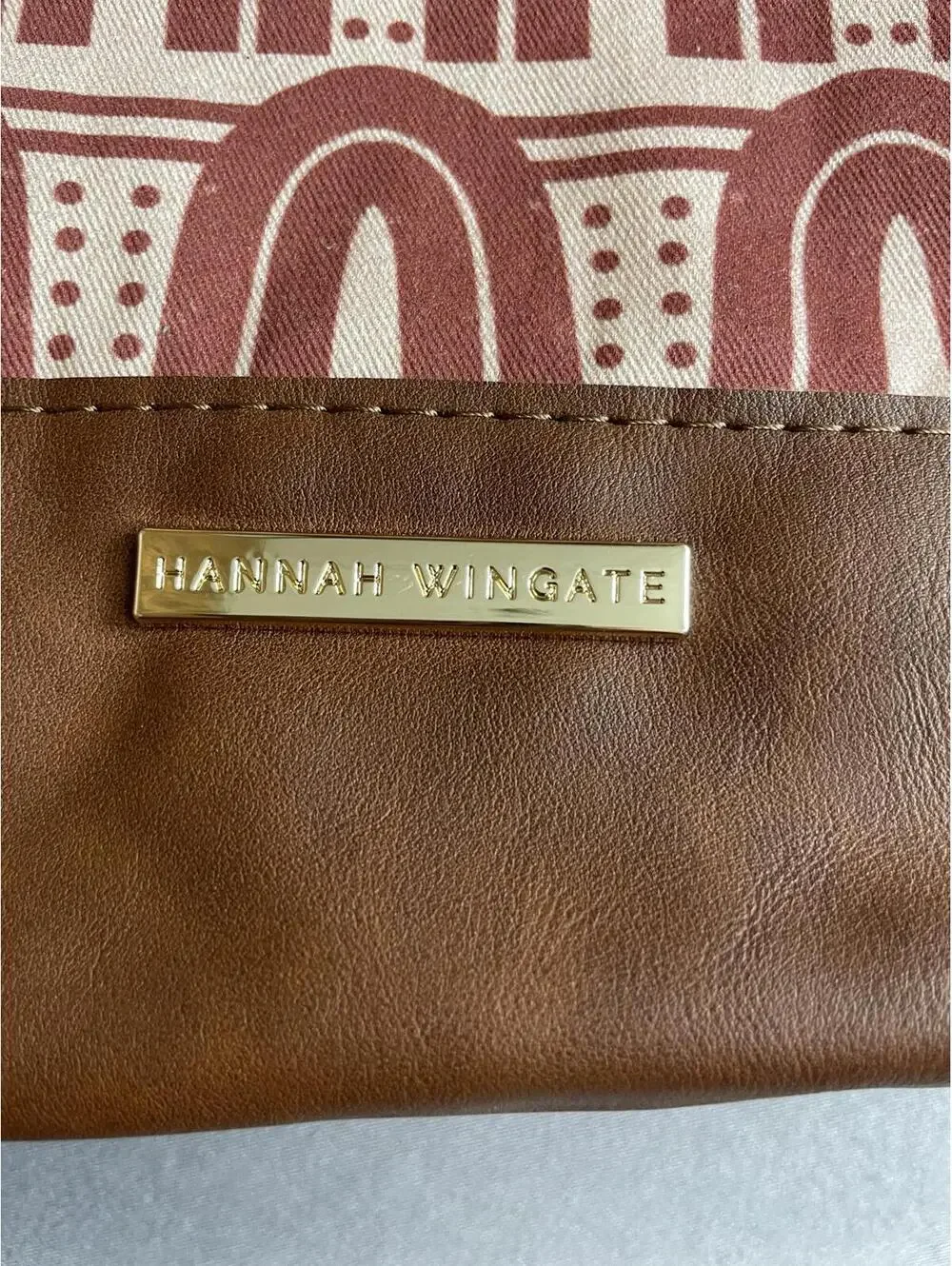 Hannah Wingate fabric purse, tote, bag